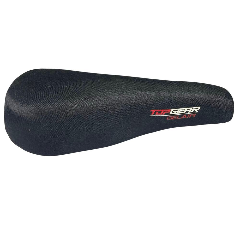 EUC - Viscount Top Gear Gelair Black Hybrid 267/203mm Bike Saddle